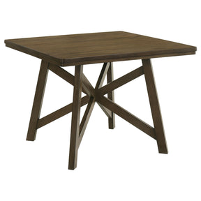 Canfield Brown Square Counter Height Dining Table by Coaster at Eve Furniture