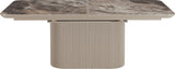 Cannon Minerals/Taupe Double Extension Dining Table by Modus Furniture at Eve Furniture
