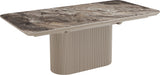 Cannon Minerals/Taupe Double Extension Dining Table by Modus Furniture at Eve Furniture