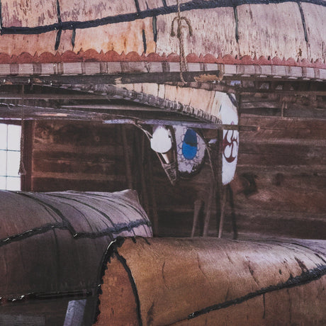 Canoe Barn by Deborah Revell Hand Embelished Framed Art Print Matted under Glass by Mercana at Eve Furniture