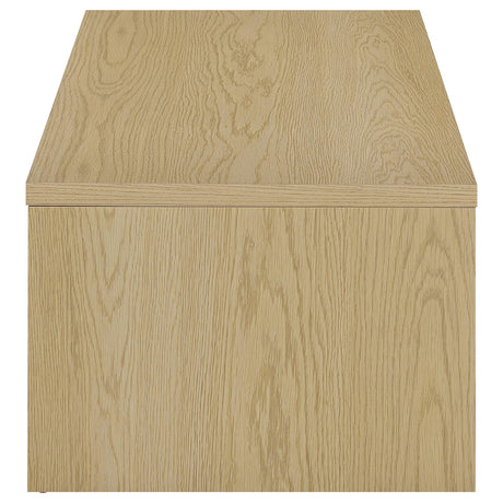 Canoga Light Oak 2-Piece Lift Top Cocktail Coffee Table Set by Coaster at Eve Furniture