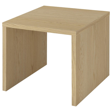 Canoga Light Oak Engineered Wood Accent Side End Table by Coaster at Eve Furniture