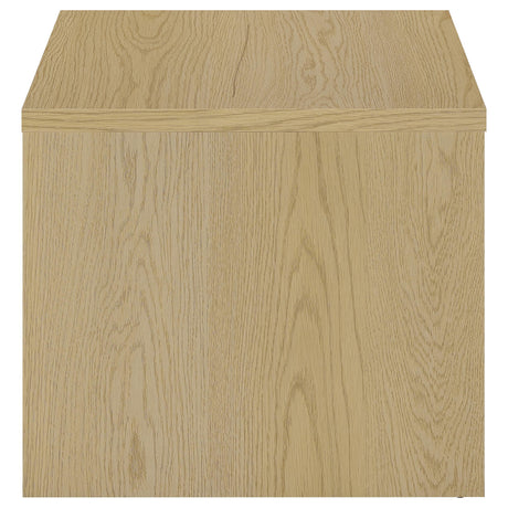 Canoga Light Oak Engineered Wood Accent Side End Table by Coaster at Eve Furniture