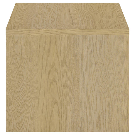 Canoga Light Oak Engineered Wood Accent Side End Table by Coaster at Eve Furniture