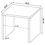 Canoga Light Oak Engineered Wood Accent Side End Table by Coaster at Eve Furniture