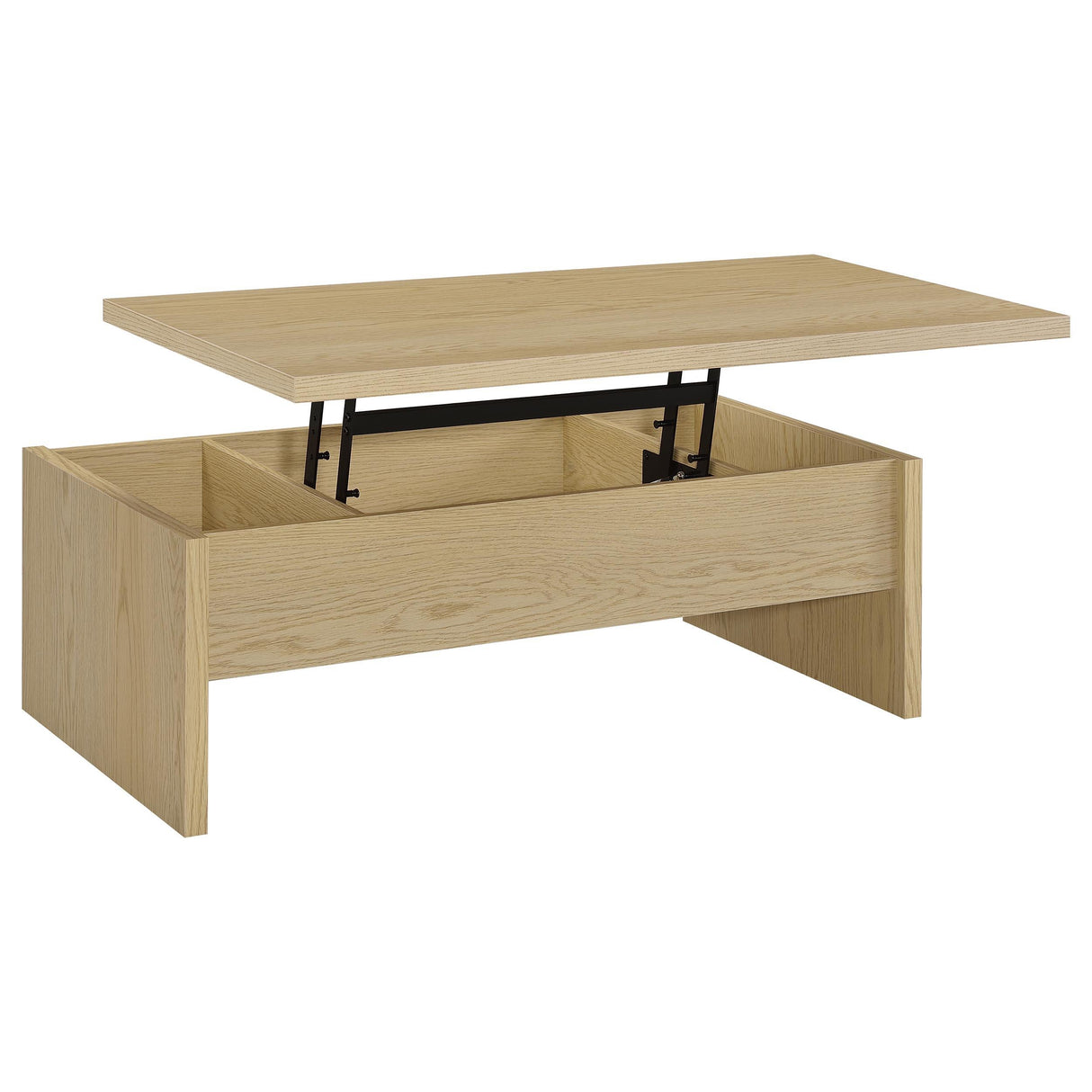 Canoga Light Oak Engineered Wood Lift Top Coffee Table by Coaster at Eve Furniture