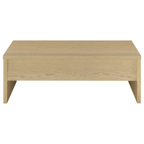 Canoga Light Oak Engineered Wood Lift Top Coffee Table by Coaster at Eve Furniture