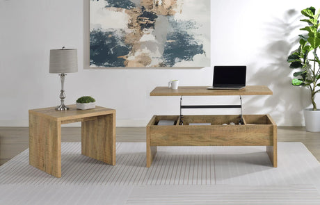Canoga Mango 2-Piece Lift Top Cocktail Coffee Table Set by Coaster at Eve Furniture