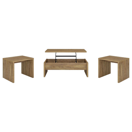 Canoga Mango 3-Piece Lift Top Cocktail Coffee Table Set by Coaster at Eve Furniture