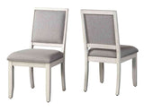 Canova 5-Piece 78-inch Gray Marble Dining Set(Table & 4 Side Chairs)