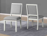 Canova 5-Piece 78-inch Gray Marble Dining Set(Table & 4 Side Chairs)