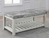 Canova Gray Marble Coffee Table