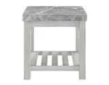 Canova Gray Marble Top End Table