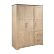 Canova Latte 3-door Bedroom Wardrobe Storage Cabinet Armoire by Coaster at Eve Furniture