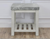 Canova 3-Piece Gray Marble Top Table Set by Steve Silver at Eve Furniture