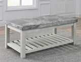 Canova Gray Marble Coffee Table by Steve Silver at Eve Furniture