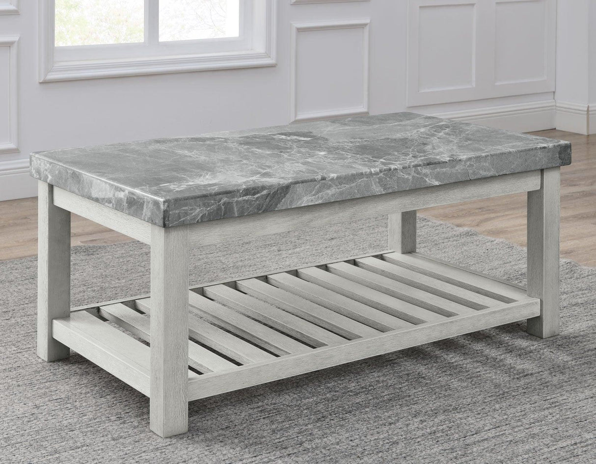 Canova Gray Marble Coffee Table by Steve Silver at Eve Furniture