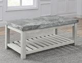 Canova Gray Marble Coffee Table by Steve Silver at Eve Furniture