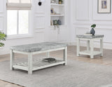 Canova Gray Marble Coffee Table by Steve Silver at Eve Furniture