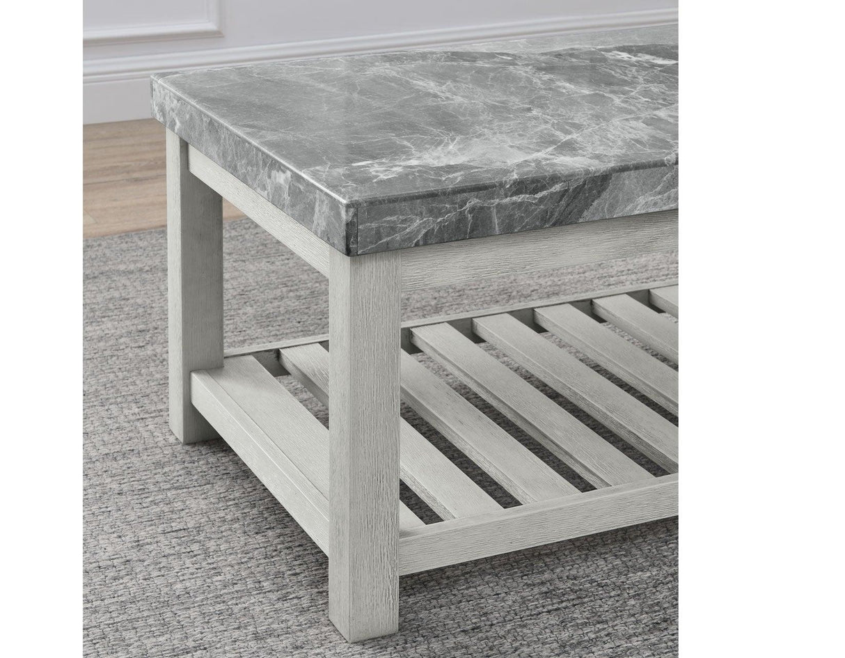 Canova Gray Marble Coffee Table by Steve Silver at Eve Furniture