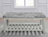 Canova Gray Marble Coffee Table by Steve Silver at Eve Furniture