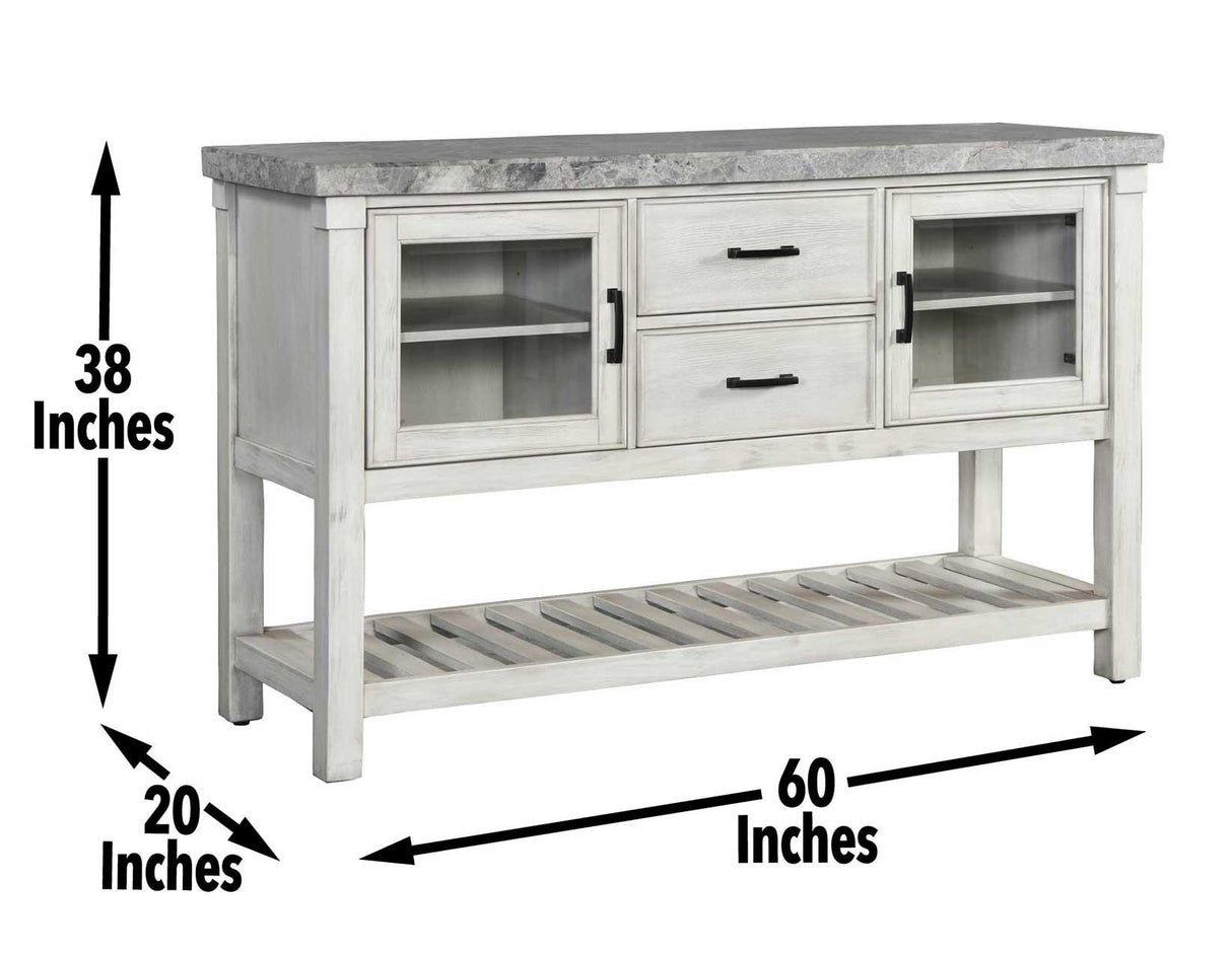 Canova Gray Marble Top Server by Steve Silver at Eve Furniture