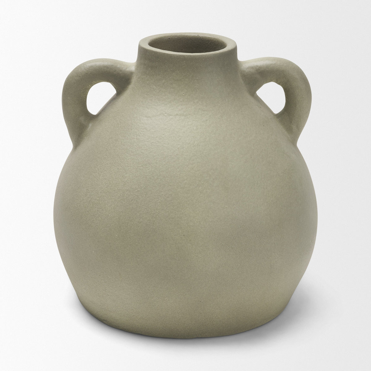 Cantara Small Sage Green Ceramic Milk Jug w/ Handles by Mercana at Eve Furniture