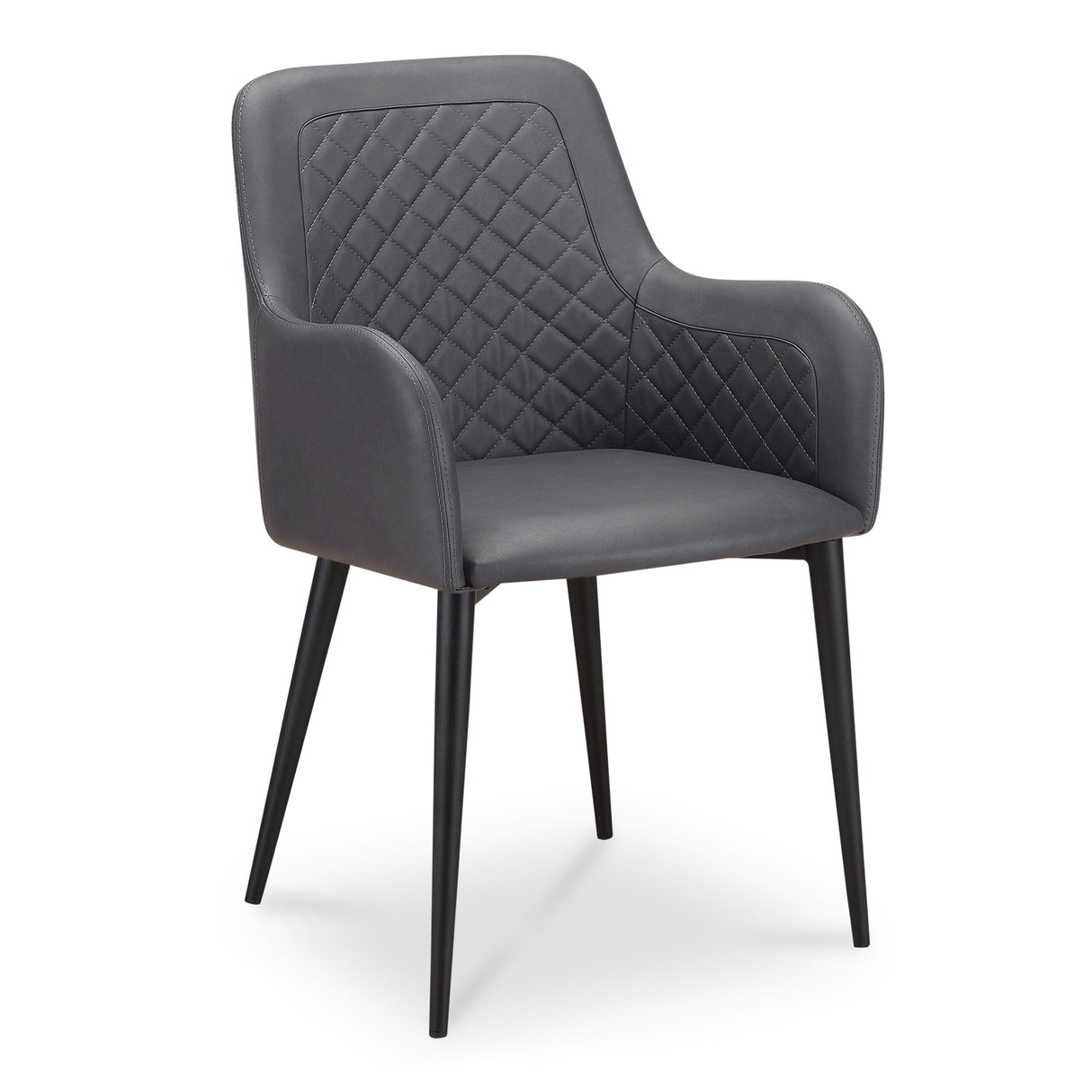 Cantata Slate Vegan Leather Dining Chair (Set of 2) by MOES at Eve Furniture