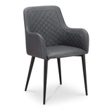 Cantata Slate Vegan Leather Dining Chair (Set of 2) by MOES at Eve Furniture