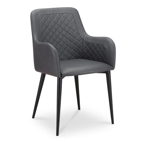 Cantata Slate Vegan Leather Dining Chair (Set of 2) by MOES at Eve Furniture