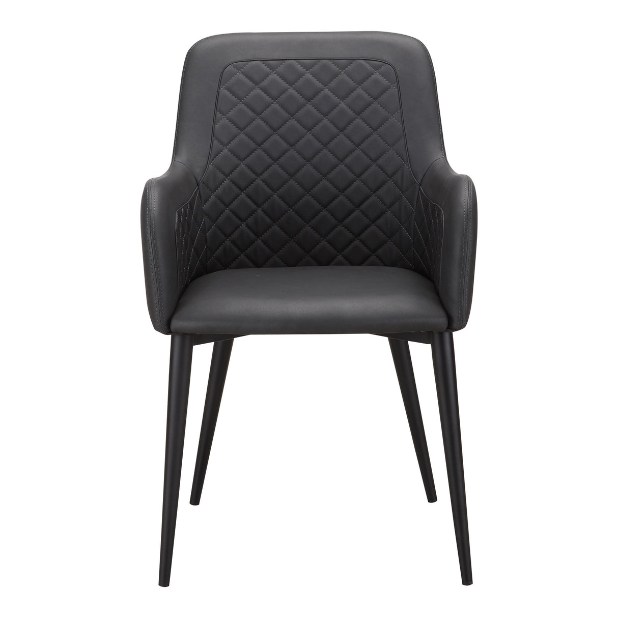 Cantata Slate Vegan Leather Dining Chair (Set of 2) by MOES at Eve Furniture