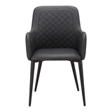 Cantata Slate Vegan Leather Dining Chair (Set of 2) by MOES at Eve Furniture