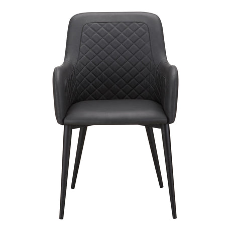 Cantata Slate Vegan Leather Dining Chair (Set of 2) by MOES at Eve Furniture
