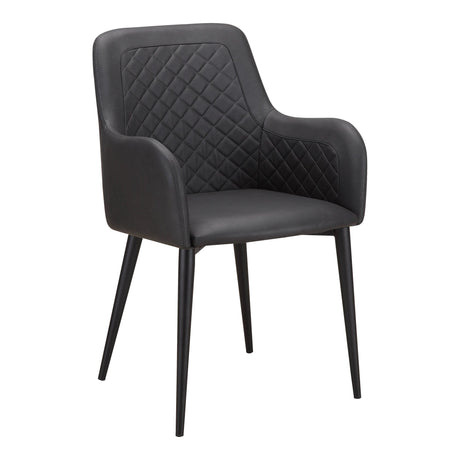 Cantata Slate Vegan Leather Dining Chair (Set of 2) by MOES at Eve Furniture
