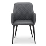 Cantata Slate Vegan Leather Dining Chair (Set of 2) by MOES at Eve Furniture
