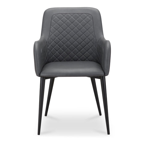 Cantata Slate Vegan Leather Dining Chair (Set of 2) by MOES at Eve Furniture