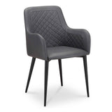 Cantata Slate Vegan Leather Dining Chair (Set of 2) by Moe's Home at Eve Furniture