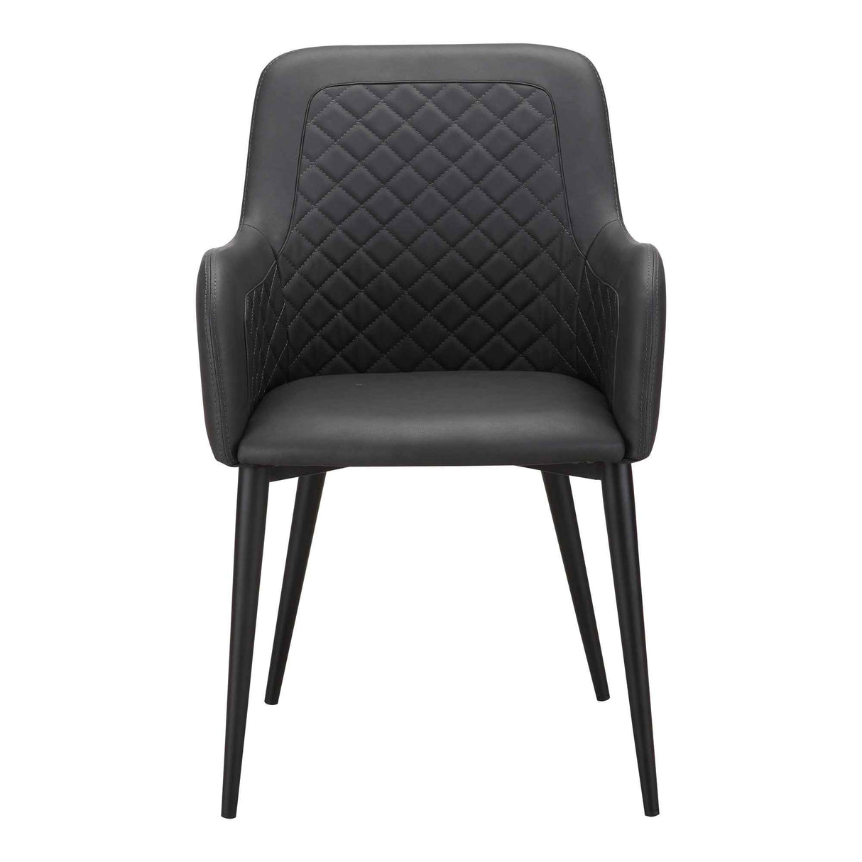 Cantata Slate Vegan Leather Dining Chair (Set of 2) by Moe's Home at Eve Furniture