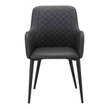 Cantata Slate Vegan Leather Dining Chair (Set of 2) by Moe's Home at Eve Furniture