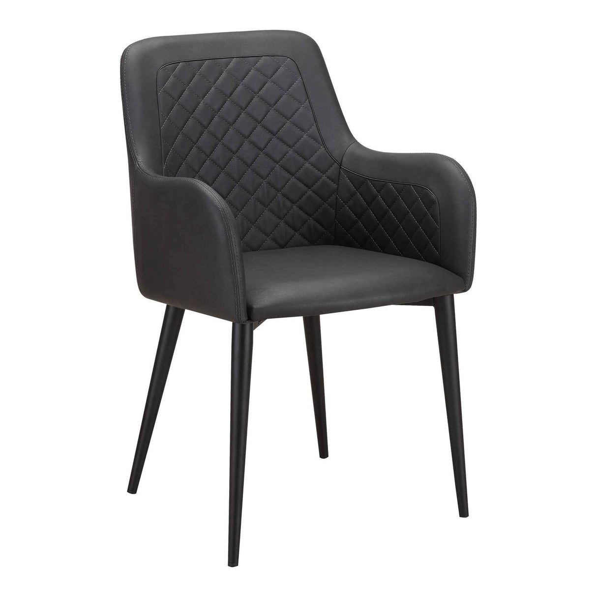 Cantata Slate Vegan Leather Dining Chair (Set of 2) by Moe's Home at Eve Furniture