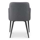 Cantata Slate Vegan Leather Dining Chair (Set of 2) by Moe's Home at Eve Furniture