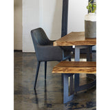 Cantata Slate Vegan Leather Dining Chair (Set of 2) by Moe's Home at Eve Furniture