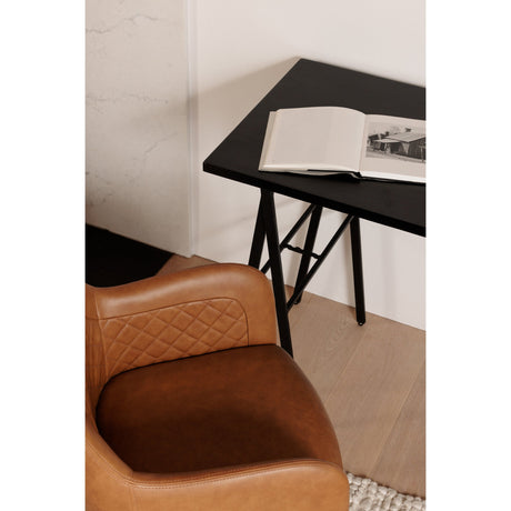 Cantata Tawny Vegan Leather Dining Chair (Set of 2) by MOES at Eve Furniture