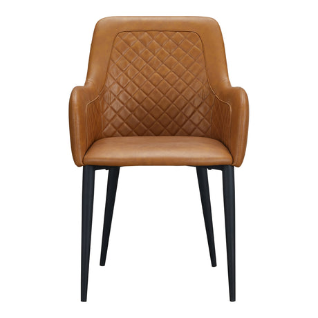 Cantata Tawny Vegan Leather Dining Chair (Set of 2) by MOES at Eve Furniture