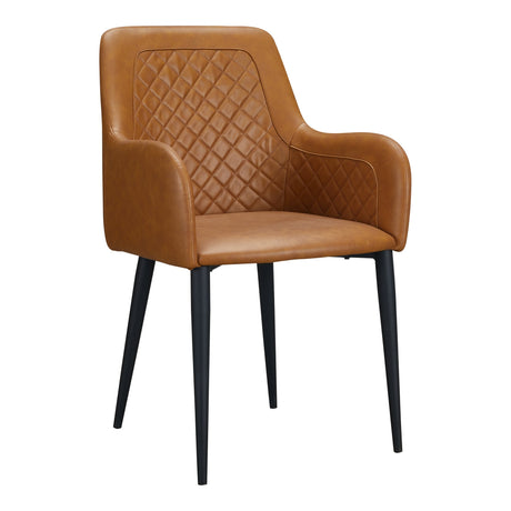 Cantata Tawny Vegan Leather Dining Chair (Set of 2) by MOES at Eve Furniture