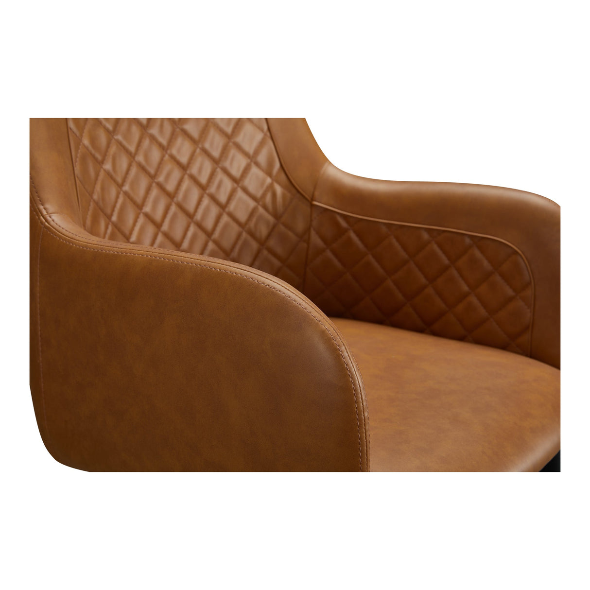 Cantata Tawny Vegan Leather Dining Chair (Set of 2) by MOES at Eve Furniture