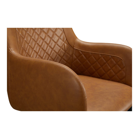Cantata Tawny Vegan Leather Dining Chair (Set of 2) by MOES at Eve Furniture