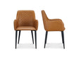 Cantata Tawny Vegan Leather Dining Chair (Set of 2) by MOES at Eve Furniture