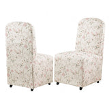 Canterbury Chinoiserie White/Pink Dining Chair by Furniture of America at Eve Furniture