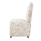 Canterbury Chinoiserie White/Pink Dining Chair by Furniture of America at Eve Furniture